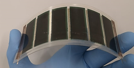 Module photovoltaïque organique souple imprimé par jet d’encre.